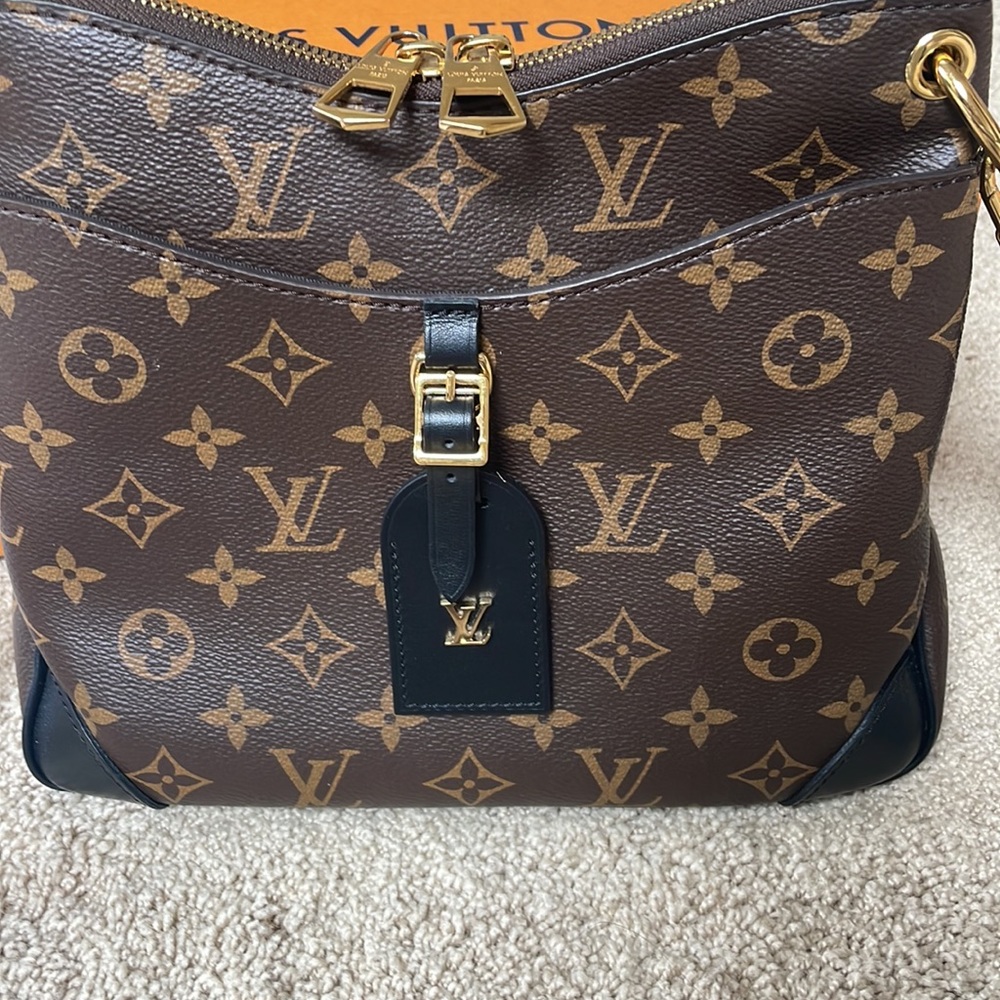 Louis Vuitton Monogram Canvas Crossbody Bag in Brown and Black - Picture 8 of 14